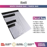 White Courier Bag Flyer Packaging Courier Parcel Bag / Plastic Bag for Courier