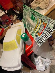  剛完成 全新 雙星 田宮 1/10 Tamiya  Mercedes-Benz 190E 上色車殼 合TT01 TT02 190mm 車架用 灣仔集成中心交收