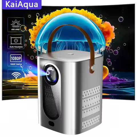 2025 New 1080P 650ANSI 4K Android11 L018 Projector With Auto Keystone Correction Focus Wifi6 BT5.2 P