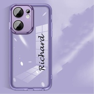 OPPO Reno 13 Pro 5G reno13F 12 5G Custom Name Design Case Anti-Slip ide Candy Clear Color Cover