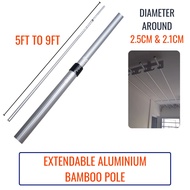 ONS Aluminium Laundry Pole / Bamboo Pole - Extendable [Single]