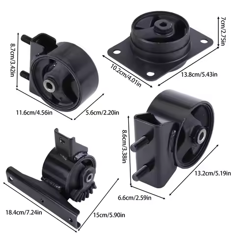 4pcs Engine and Transmission Mount Set, Compatible with 2007-2009 SX4 2.0L AUTO Transmission, Part N