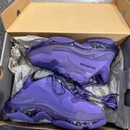 巴黎世家 Balenciaga 時髦灰紫 經典厚底老爹鞋 割愛就一雙歐碼41  42可穿  #配色超愛💜