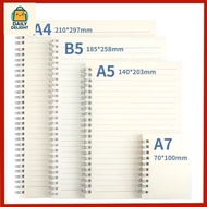 A4/B5/A5/A6/160 Page blank network grid kit cover laptop spiral book diary diary student buku nota b