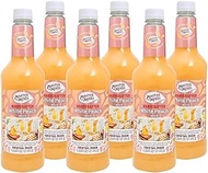 Master of Mixes White Peach Daiquiri / Margarita Drink Mix, Ready To Use, 1 Liter Bottle (33.8 Fl Oz