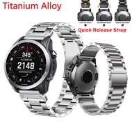 22mm 26mm Titanium Alloy WatchBand High Quality Metal Strap Easy Quick Fit Band For Garmin Forerunne