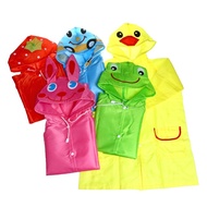 CHILDREN'S HOODIE RAINCOAT CUTE ANIMAL MOTIF RAINCOAT/ children's raincoat/ - YELLOW raincoat