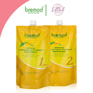 Bremod Hair Keratin Silky Straight Rebonding Set 800ml*(1+2 ) Perm Hair Care Treatment   BR-T012