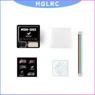 Modul GPS HGLRC M100-5883 M10 dengan Antena Seramik Kompas Penunjuk LED Atas Papan 21x21mm untuk Pes
