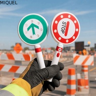 MIQUEL Traffic Sign, LED Reversible Handheld Stop Sign, High Quality Reflective Handheld Neon Stop G