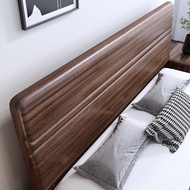 Solid Wood Bed Walnut Modern Simple Double Two Meters by Two Meters Two Big Beds 2 Meters x2 Meters 