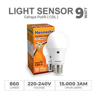 CAHAYA HANNOCHS LED LIGHT SENSOR 6W 9W 11W CDL // WHITE LIGHT BULB