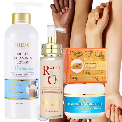 AILKE Multi Vitamin Whitening Body Lotion With Vitamins A,E,B3,B5, Increase Skin Radiance, Even Skin