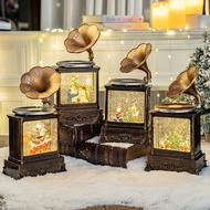 Christmas decorations: snowflakes and crystal balls