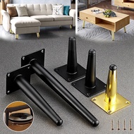 10~70cm Wrought Iron Sofa Leg Oblique Cone High Load Furniture Feet with Screw 1pcs