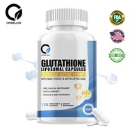 Orgeuos Glutathione Capsule FDA Approved 120pcs With Alpha Lipoic Acid Free Radical Anti Aging Skin 