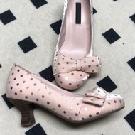High Heels Women Round Toe Thick Heel One-Pedal Shallow Mouth