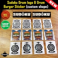 Sudoku Drum Stickers sticker sudoku Recycle Bag sudoku sticker stickers