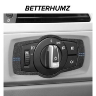 For BMW E90 E92 E93 Series 3 Made of Alcantara Headlight Switch Knob Trim Performance Stic