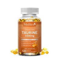 Mulittea Taurine 1000 mg Antioxidant Amino Acid Supplement for EyeBrain&Nervous System Health Promot