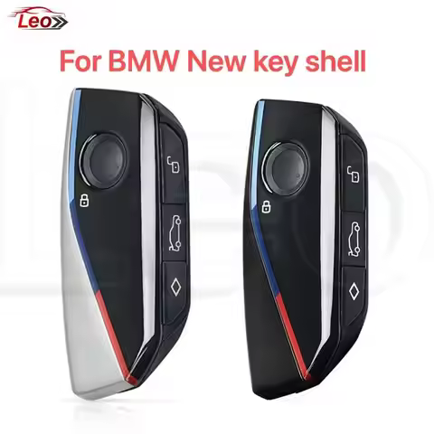 Leo For BMW NEW Smart key shell Black/Silver for I5 I7 IX X1 X5 X6 X7 XM Z4 X1 U11 I7 G70 X7 Lci 320