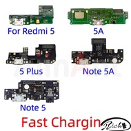 Original USB Charge Board Port Connector Mic Dock Charging Flex Cable For Xiaomi Redmi Note 5 5A Pro Plus Prime Dock