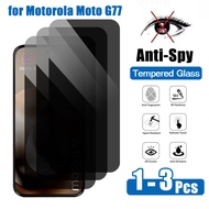 1-3 Pcs For Moto G77 Privacy Tempered Glass For Motorola Moto G67 G56 G86 G57 G85 G04 G04S G15 Power