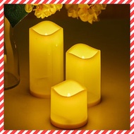 日本暢銷 - 電子蠟燭 (三個) 可變色LED蠟燭Set (附遙控) 蠟燭燈 燭光晚餐必備 聖誕大餐 浪漫約會 派對 性感 誘惑 成人玩具 Staycation 情趣用品