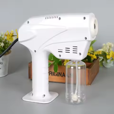 1pc New Nano Steam Gun Hair Care Nano Hydration Sprayer Hot Dyeing Care Blue Micro Mist Machine Spra