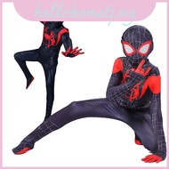 Spiderman Fashionable Into The Spiderverse Miles Morales For Costume Cosplay