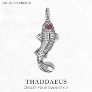 Pendant Koi Fish Brand New Fashion Trendy Jewelry Europe Accessories 925 Sterling Silver Lucky Gift