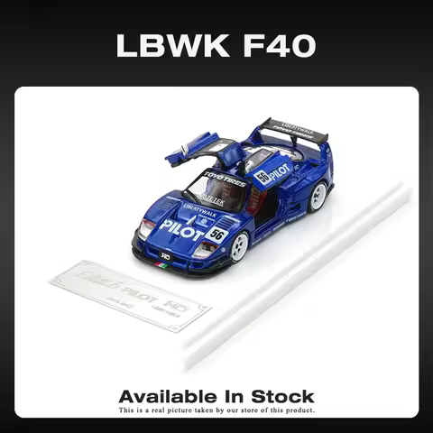Demon King Auto 1:64 LBWK F40 Opened Gull Wing Door Diecast Diorama Car Model Collection Toys