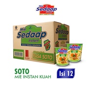 Mie Sedaap Cup Mi Kuah Rasa Soto (1 dus/12 cups)