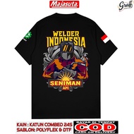 KATUN WELDER INDONESIA T-SHIRT FIRE ARTIST DTF SCREEN PRINTING DESIGN 24S COMBED COTTON COOL T-SHIRT