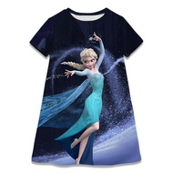 Shipping Free Top Anna Elsa Queen Snow Cosplay Kids Girl Dresses Party Clothes Girls for Dress Princess Costume Frozen Disney