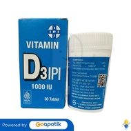 Ipi Vitamin D3 1000 Iu Bottle 30 Tablets