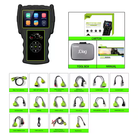 JDiag M100 Pro Motorcycle Diagnostic Tool OBD OBD2 Scanner Code Reader For BMW KTM Honda Kawasaki Ya