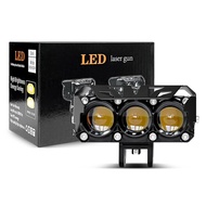 Lampu led tembak laser 3 mata super terang