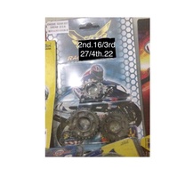 Gear Racing Wave100 Dream CT100 KRISS100 MR1 DEMAK SYM 110 Racing Engine Gear RACING BEE 2nd 16 3rd 