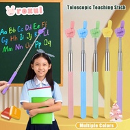 ROXUL Finger Reading Sticks, Finger Design Telescopic Rod Teaching Pointer, Durable Stainless Steel 