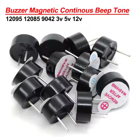 10PCS 12095 12085 9042 3v 5v 12v Buzzer Magnetic Long Continous Beep Tone 12*9.5mm 16R Universal buz