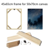 45x65cm Wooden Frame For 50x70cm Canvas Wall Art Prints Diamond Painting Frame Kit Picture and Poste