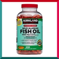 Kirkland Signature - 野生阿拉斯加三文魚油1400毫克230粒液態軟膠囊 心腦血管 關節 視力健康 omega 3 5 6 7 9 11 维他命AD 虾红素 平行進口 (參考效期: