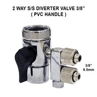 2 Way Diverter Valve 1/4" 3/8" Faucet Adaptor For Water Dispenser Water Filter Accessories