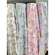 Italian Silk Digital Printing Width 60 Inches Cute Cartoon Pattern Yard Fabric Beautiful