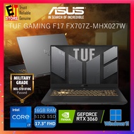 ASUS TUF GAMING F17 FX707Z-MHX027W GAMING LAPTOP (i7-12700H/16GB/512GB SSD/17.3 FHD 144HZ/RTX 3060 6GB/W11/2YRS)+TUF BAG