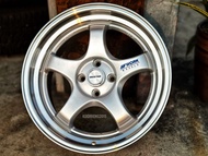 New Car Sport Rim WORK MEISTER S1 Wheels - 17x8J 4x100 ET35 SILVER/ML - READY STOCK