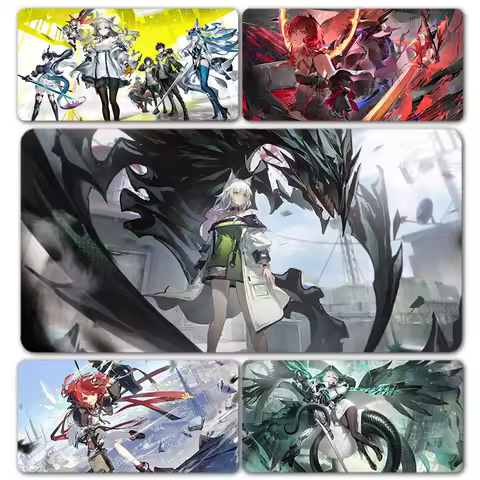 Arknights Endfield Exusiai Dusk Kal'tsit Laevatain Gaming Girls Mouse Pad Mousepad XXL Keyboard Desk