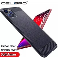 iphone 11 11pro/ 11pro Max Softcase Brushed Carbon Cover Silicone Carbon 11 11 Pro/ 11 Pro Max/