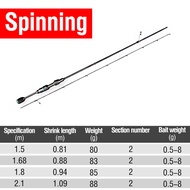 UL Fishing Rod 1.5m/1.68m/1.8m/2.1m Ultralight Carbon Fiber Fishing Pole Strongest And Sensitive Act